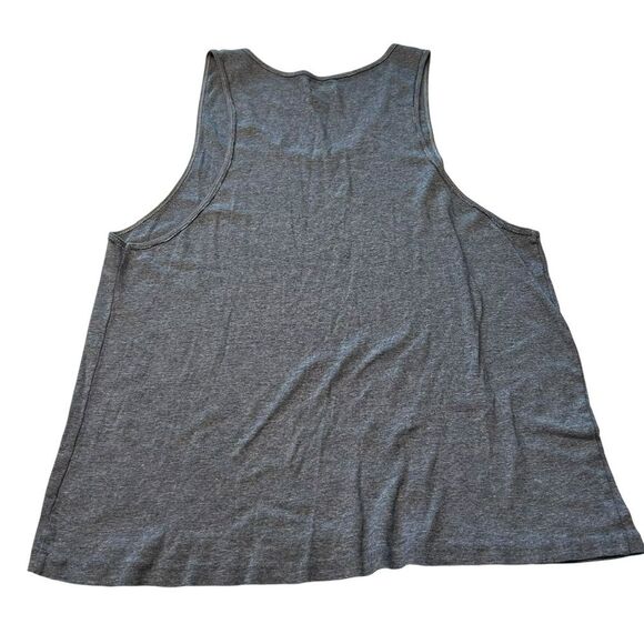 All Saints Women’s L‎ Racerback Tank Top Blue Stripe 100% Cotton Basic Fisherman - Picture 6 of 8